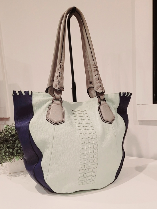 orYANY Handbags - orYANY Lyssie Tri-Color Pebbled Leather Hobo